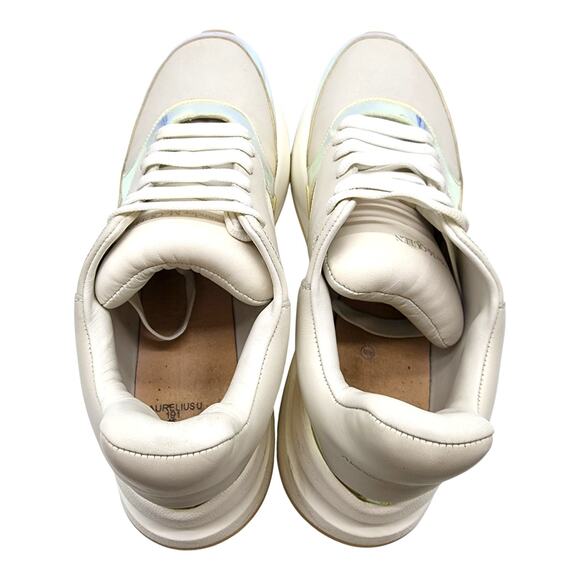Alexander McQueen Leather Iridescent Trim Multi Sneakers EU 46 US 13 - Preowned main image 9